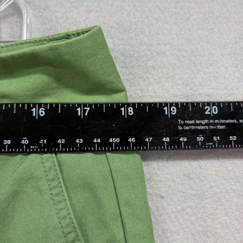 J.Crew Trousers Womens 12 Bright Green Wide Baggy Cotton Blend Chino Pants NEW - Picture 7 of 13